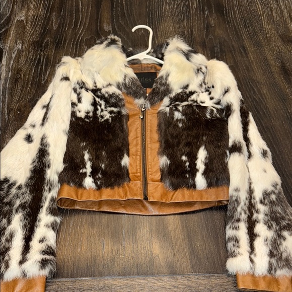 Guess Jackets & Blazers - Vintage Guess 100% Rabbit Fur & 100% Genuine Leather Jacket Size Medium